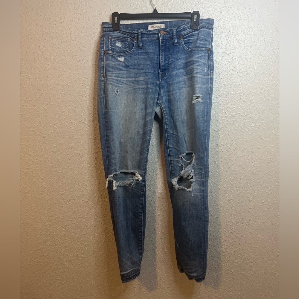 Madewell 9" High-Rise Skinny Jeans in Winifred Wash: Drop-Hem Edition 29
